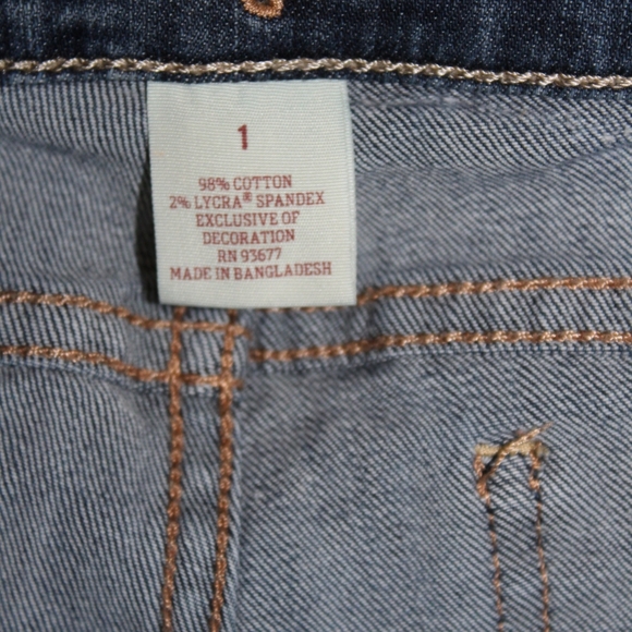 Arizona Ladies/Teen Distressed Ankle Jeans - Picture 11 of 14